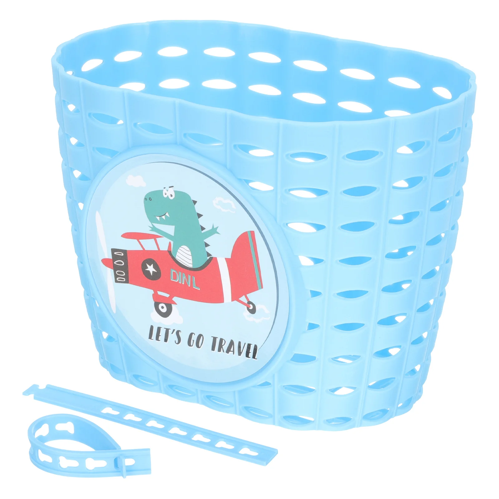 

Bicycle Basket Lightweight Kids Bike Basket Front H Container Plastic Storage Wear Resistant Durable Easy Attach Suitable