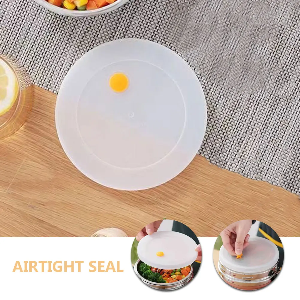 

2 Pcs Sealing Cover Accessories Reusable Plastic Lids Leakproof Drink Water Bottle Cups Food Bowl Protective Cover Insulated