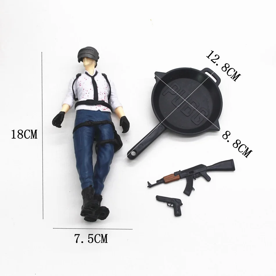 Game PLAYERUNKNOWN'S Cake Topper Anime Figuur PUBG Party Gelukkige Verjaardag Taart Decoratie Benodigdheden PVC Ornamenten Jongen Kids Gift