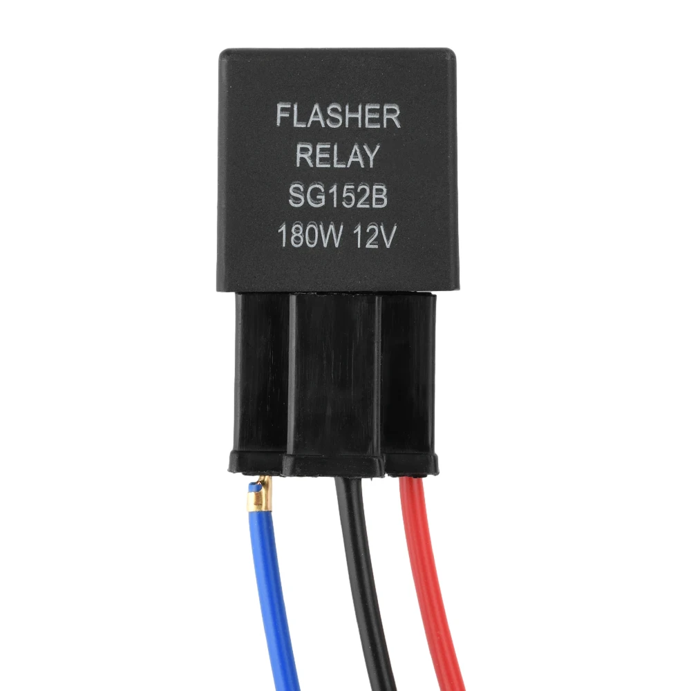 Car Flasher Relay for Turn Signal Lights 12V 24V Car Motorcycle Steering Relay 3Pin LED Flasher Relay with Socket