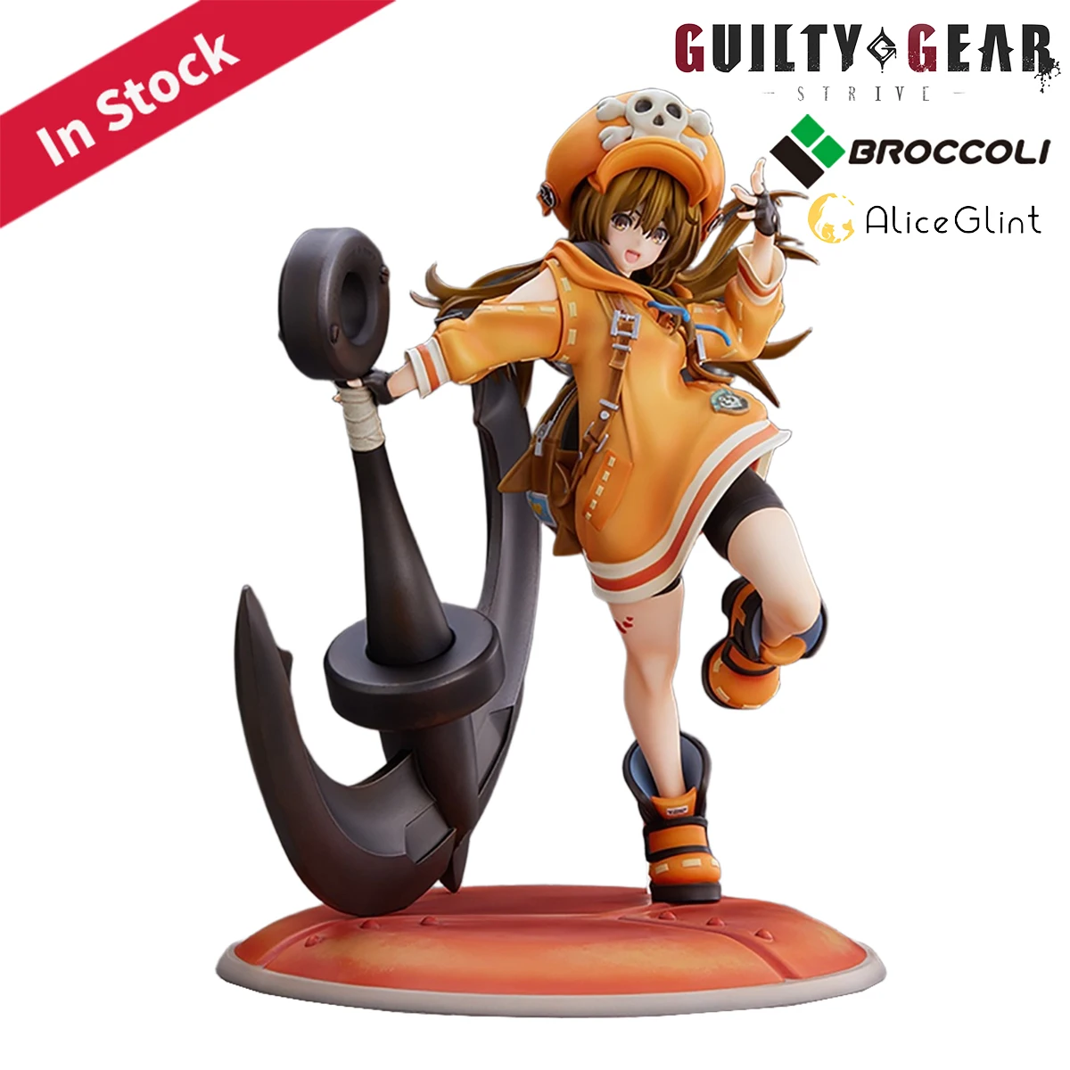 

В наличии, оригинальная брокколи Алиса Блеск, предварительно окрашенная Guilty Gear-Strive- May 1/7 H = 26 см, модель игрового персонажа, фигурка, украшение, подарок