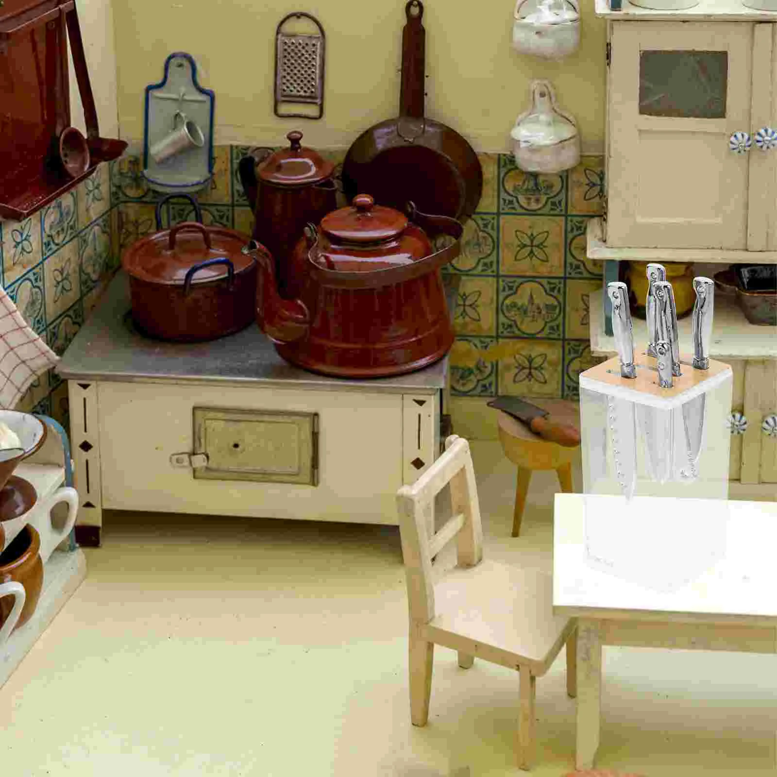 Mini maison décorative artisanale l'inventaire, accessoire de décoration de cuisine, 1 ensemble