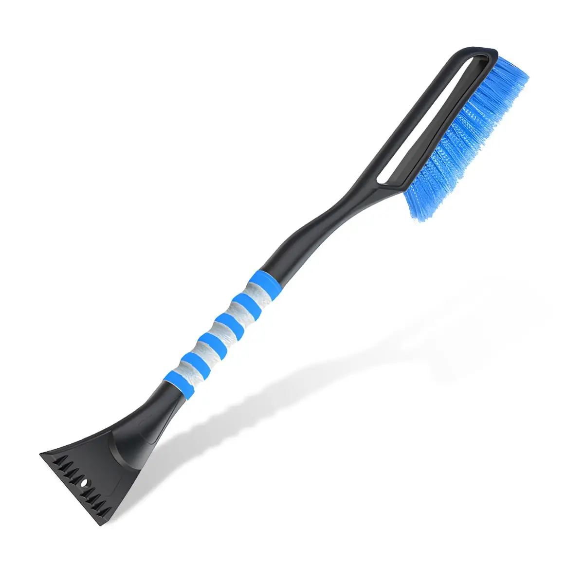 

Щетка для снега и скребок для лобового стекла автомобиля, съемный инструмент для удаления снега с эргономичной ручкой, зимний инструмент для очистки снега для автомобиля