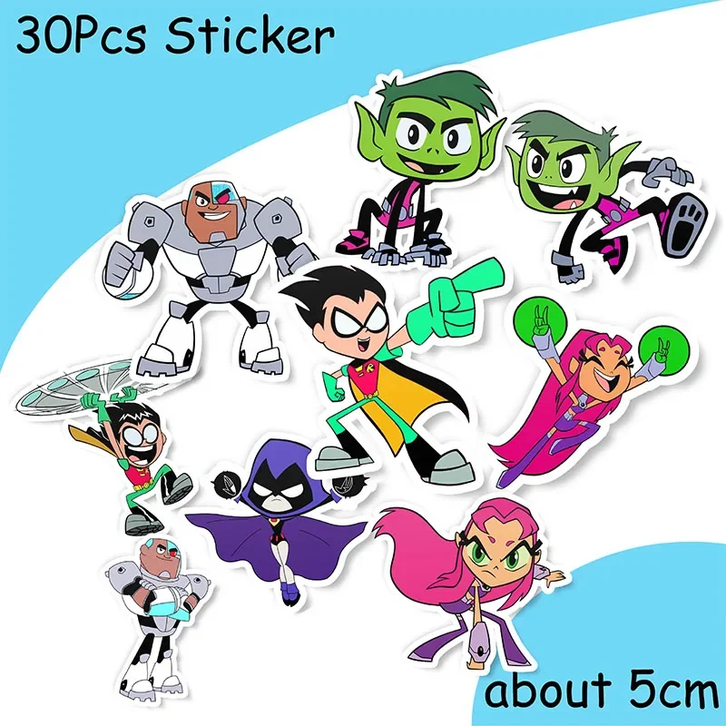 Teen Titans GO Theme Happy Birthday party decortaions Disposable Tableware Set Paper Plate Cups Straws Party Supplies Napkins