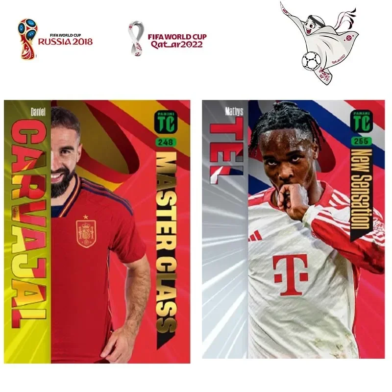 Original Panini 2024 FIFA Top Class World Cupp Pure Football Star Game Collection Cards Mbappé Messi Ronaldo Rare Cards Toys