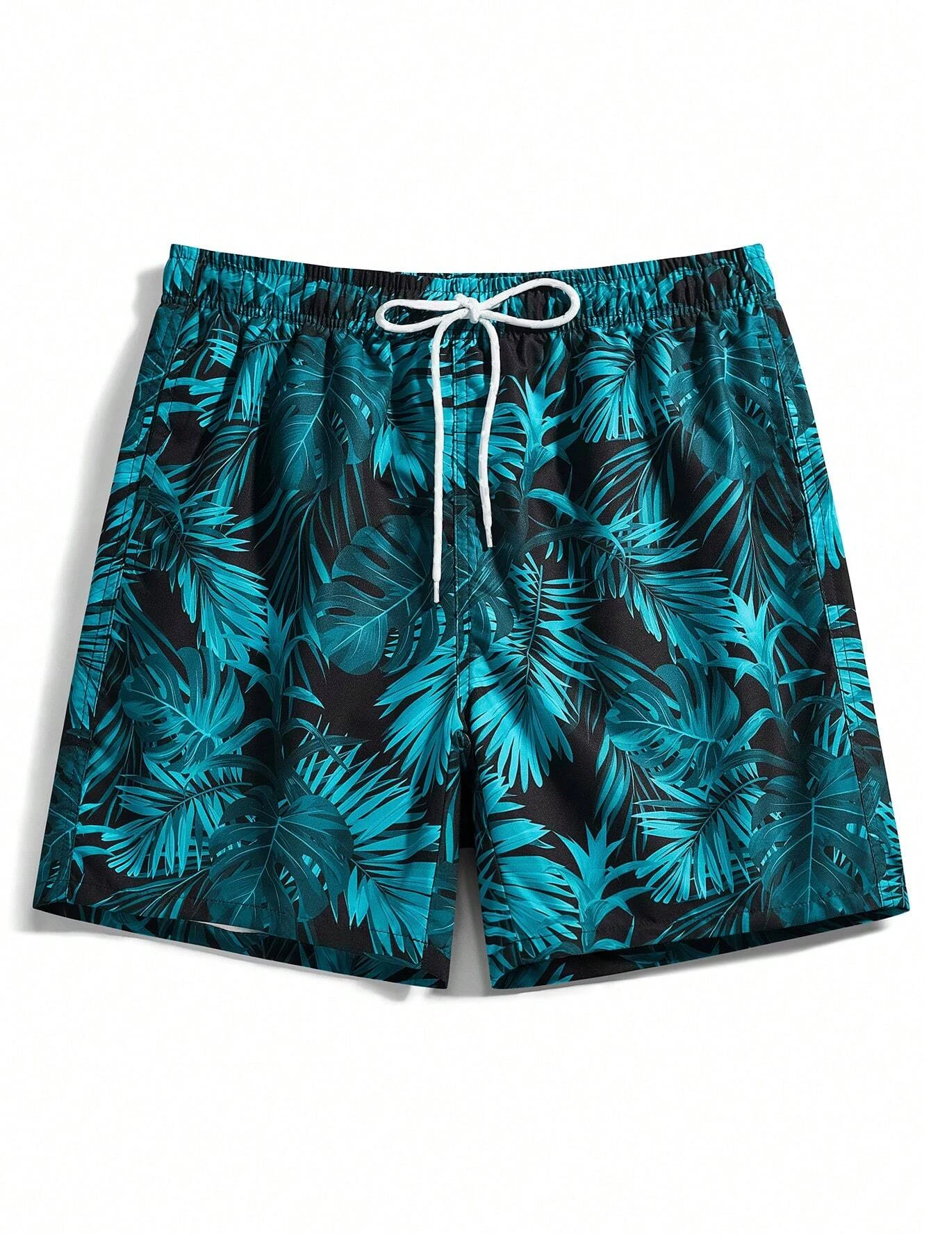 New Summer Men\'s Shorts Quick Drying Hawaiian Holiday Beach Swimming Pants 3D Leaf Flower Print Soft Loose Leisure SurfingShorts