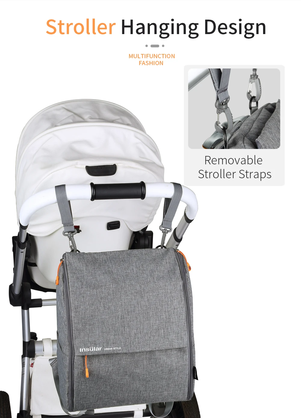 INSULAR Mummy Backpacks Baby Nappy Diaper Bags Maternity Nursing Packages Stroller Hanging Packs Travelling Double Shoulders Bag