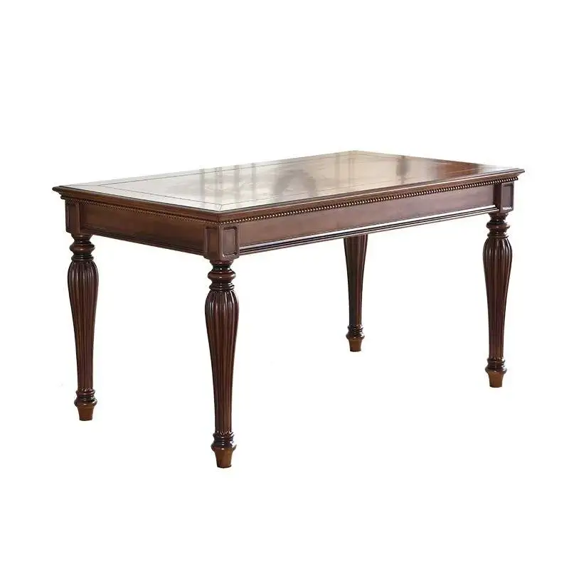 تصميم المكتب طاولات الطعام أقواس الساق الكتابة طاولات الطعام الفاخرة الشمال صالون المطبخ أثاث تافولا دا برانزو الخشبي #6