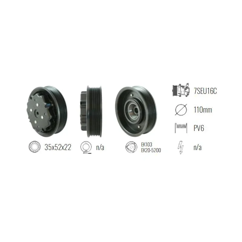 

CA507 78372 СЦЕПЛЕНИЕ В СБОРЕ 7SEU16C 110MM 6PK для MERCEDES C/E/S Class/VitoA 0002309511 / А 0012300811 / А 0012301211 / А 0012308111