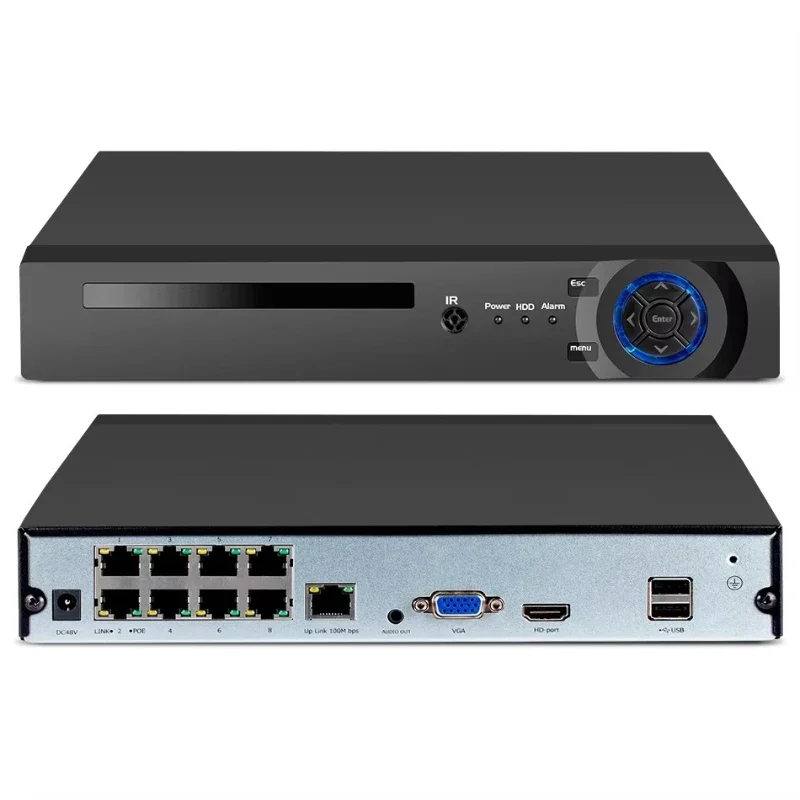 Full high definition 4K surveillance security camera CCTV network video recorder face detection