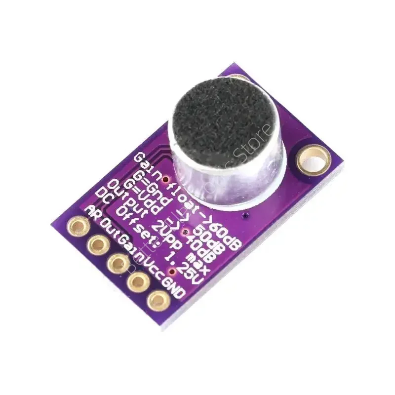 وحدة مضخم الميكروفون MAX9814 مع مضخم صوت منخفض الضوضاء AGC للميكروفون