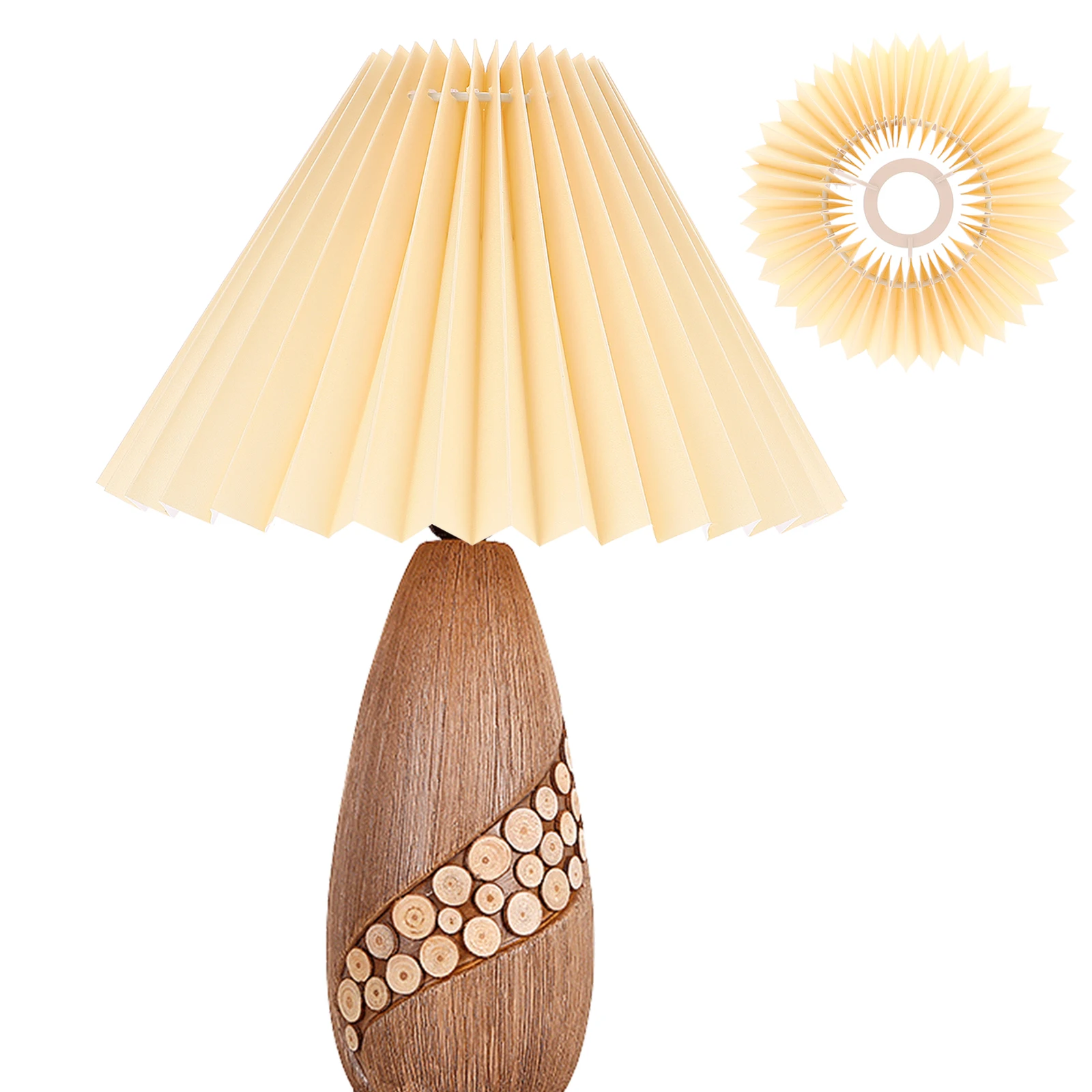 

прочный абажур, плиссированный светильник, чехол, простая установка, удаление, креативный аксессуар для декора лампы для прикроватной тумбочки