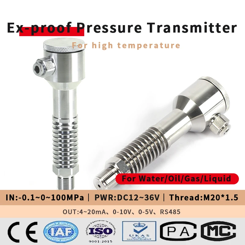 High Temperature Industry Anti-explosion Hydraulic Pressure Sensor Explosion-proof Oil Fuel Tank 4-20mA Pressure Transmitter