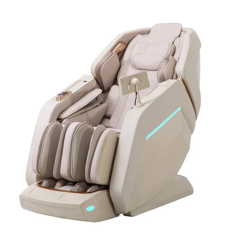 

Massage Chair 4D with Zero Gravity Full Body with Voice Control,Back Heating,Bluetooth Speaker,Airbags Beige Massage Chair