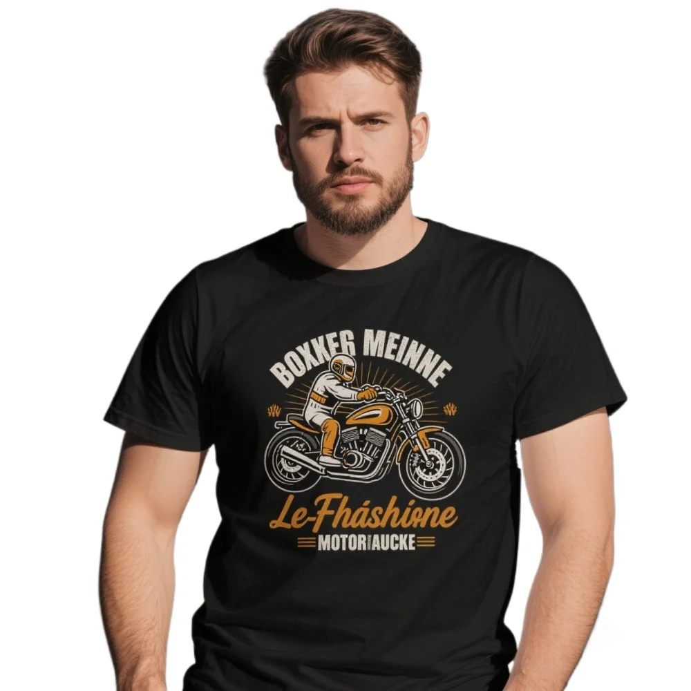 Boxer Meine Leidenschaft Motorrad Motorcycle T-Shirt 100% Cotton O-Neck Summer Short Sleeve Casual Mens T-shirt Size S-3XL