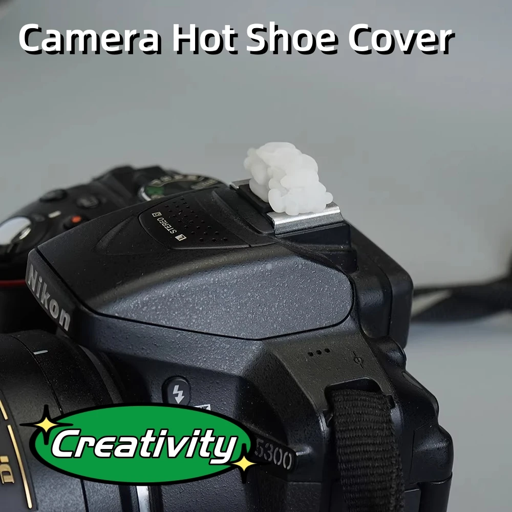 Schöne Kamera Blitzschuh Abdeckung Originalität Klassische Schutz für Canon Nikon Fuji XT50 XT30 XT5 XT4 XT3 Sony Leica Zubehör