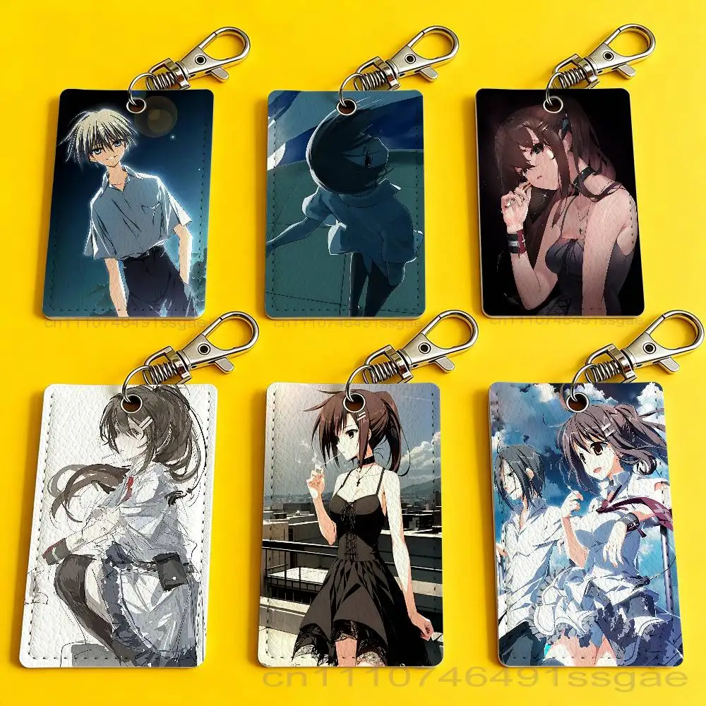 Wonderful Everyday! Game Card Holder Men And Womenn Universal Antirust Keychain Learther Access Drop Key Tag Ring