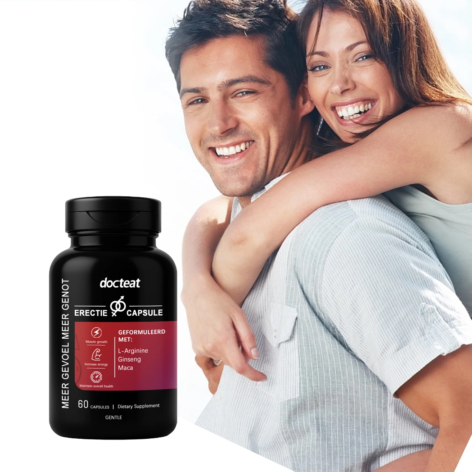 

Органические таблетки Docteat с экстрактом маки и женьшеня для мужчин: добавка для энергии и здоровья