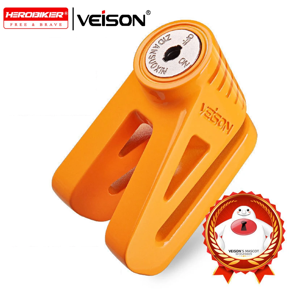 

Safety Anti-Theft Motorcycle Bicycle Lock Protection Padlock Waterproof Brake Lock with Keys Scooter Wheel Disc Brake Locks