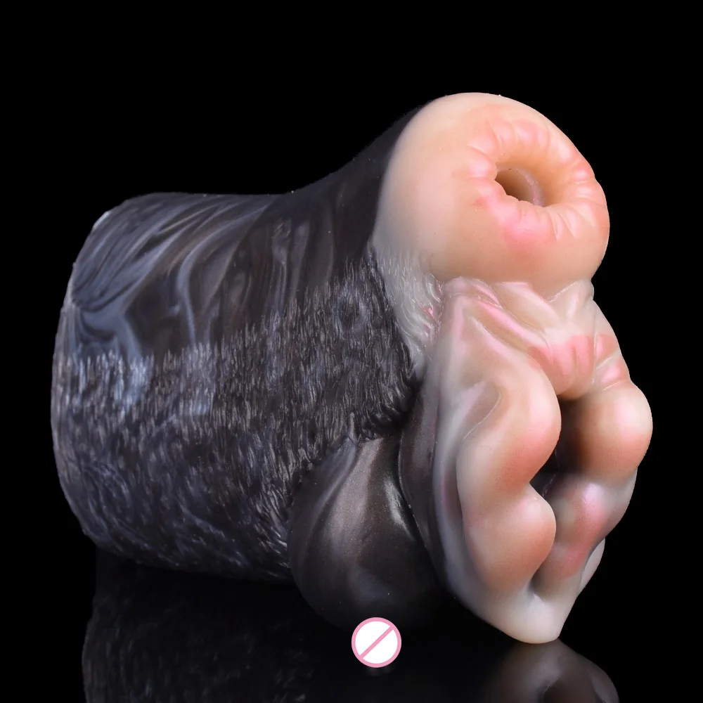 GEEBA 6191 Fantasy Animal Goat Pussy Men Masturbator Soft Silicone Adult Men Onahole Sex Toys Man Penis Stroker Realistic Vagina