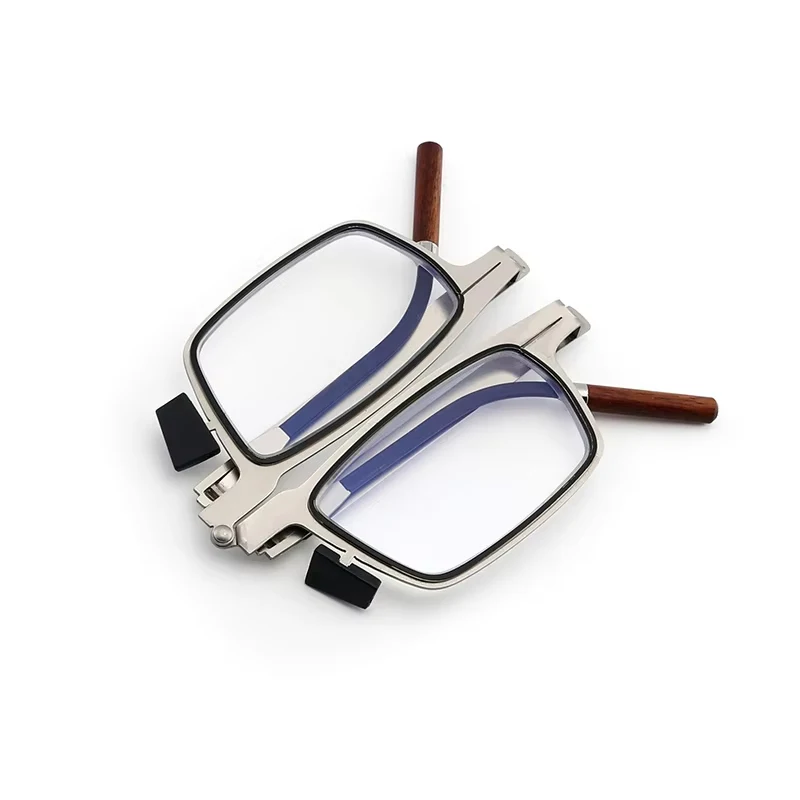 Lunettes de lecture pliables 2026 avec support de téléphone, anti-lumière bleue, verres correcteurs portables avec étui +1.0 à +4.0