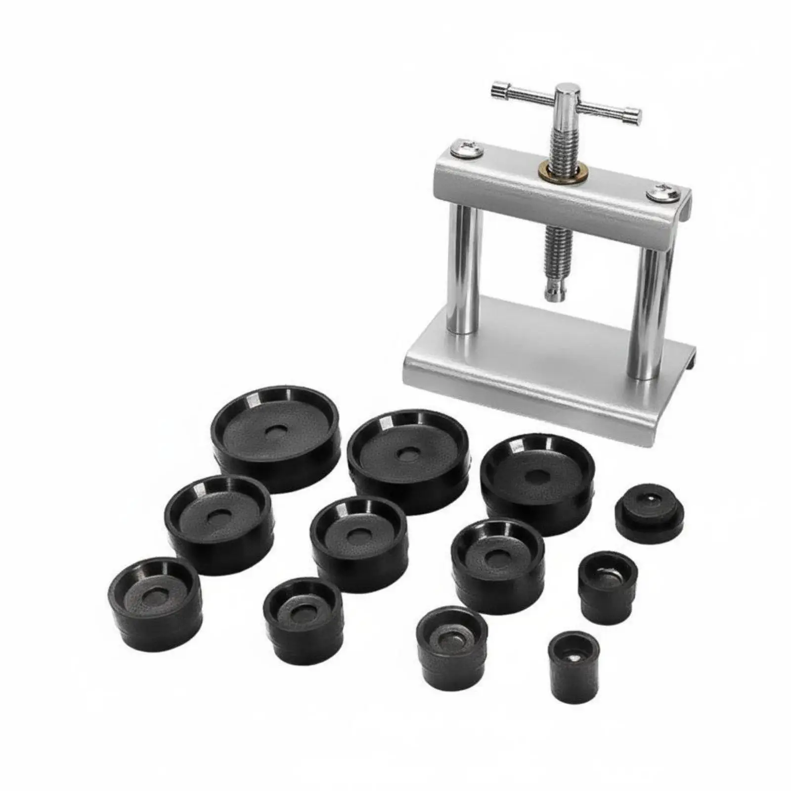 Stainless Steel Watch Repair Tool Manual Presser Kit for Closing Case Backs in Professional Watchmaking