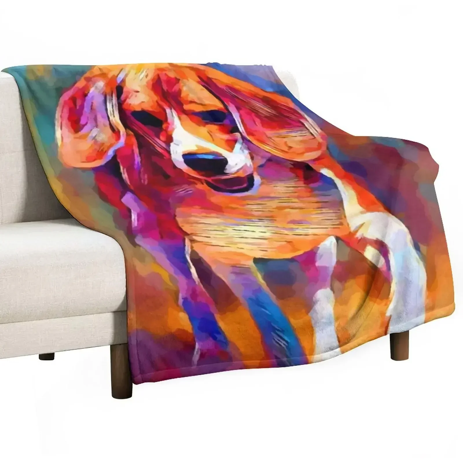 

New Beagle 5 Throw Blanket Sofas Camping Moving Hairy Blankets