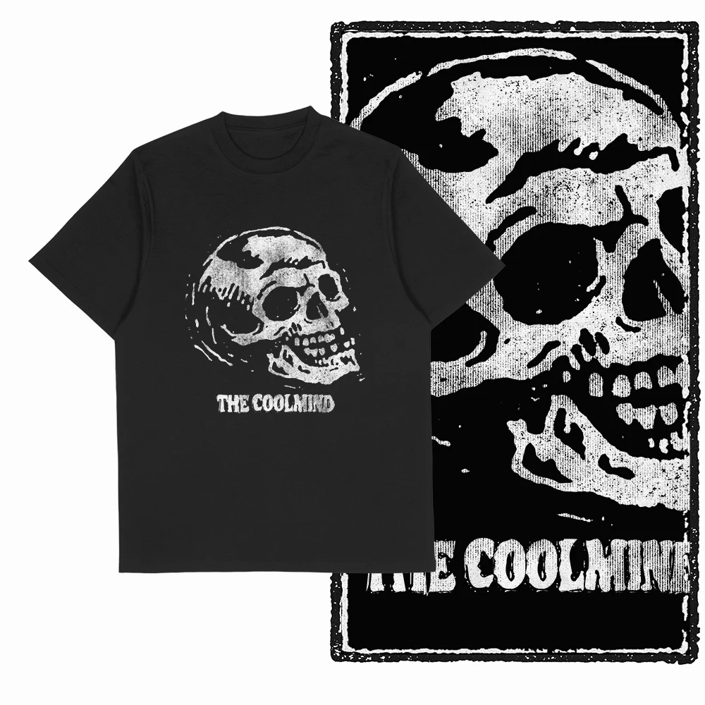 2025 カジュアル純綿ストリートスタイルレトロクール限定メンズ＆レディースTシャツY2KラウンドネックレトロTシャツトップ