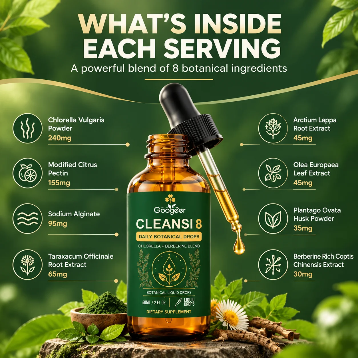 CLEANSL8 Botanical Liquid Drop - Herbal And Wellness Products 评论和价格