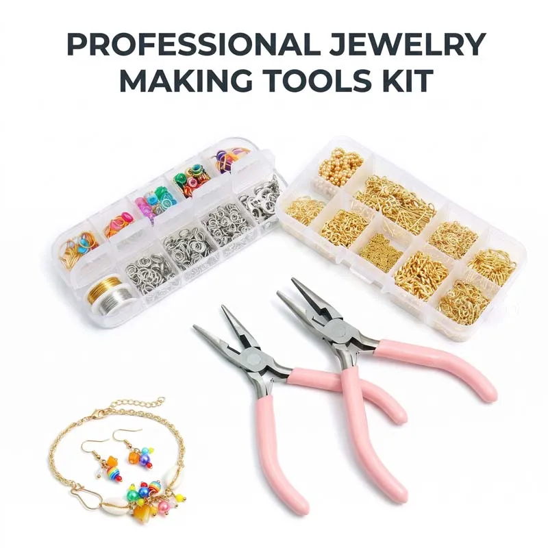 1PC Pink Color Handle Anti-slip Splicing and Fixing Needle Round Wire Cutter For Jewelry Making Clothing DIY Accessories