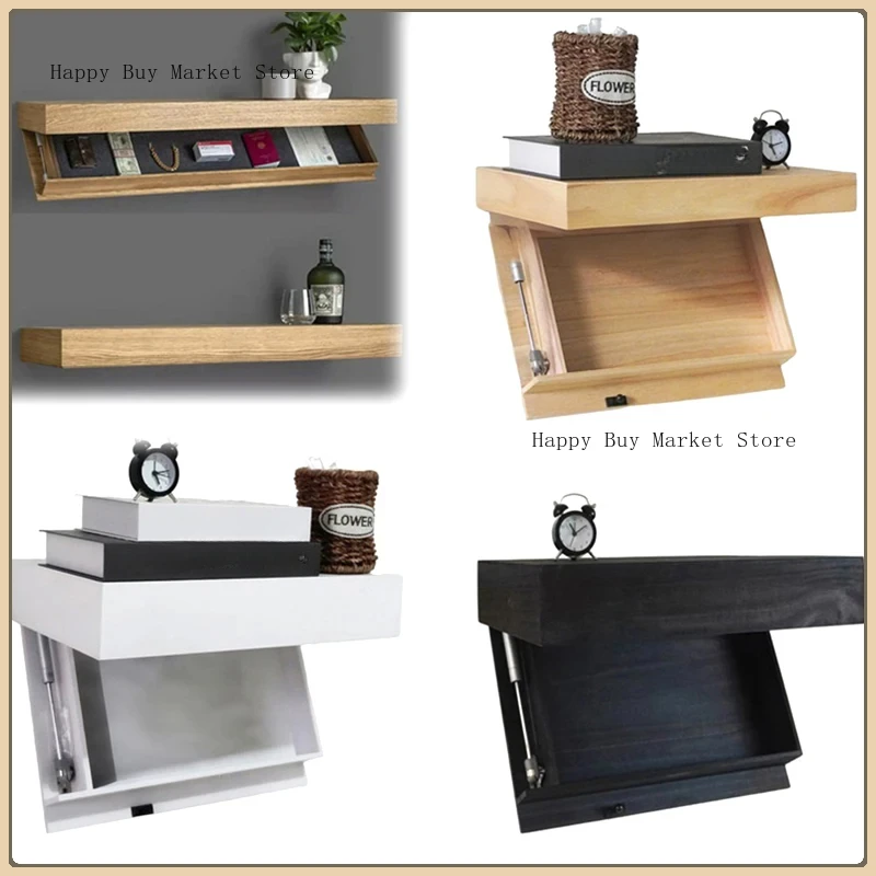 Magic Flap Wall Frame with Hidden Secret Compartment Hidden Floating Shelf Wall-mounted Storage Rack Hidden