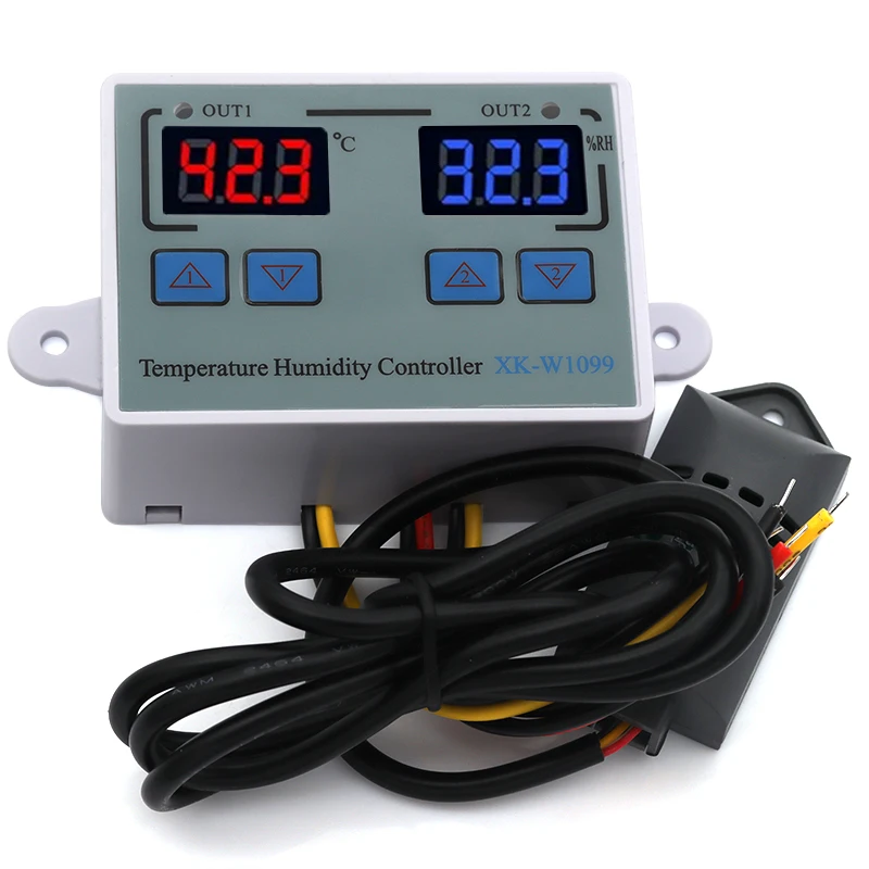 W1099 Dual LED Digital Temperature Sensor Meter Controller Electric Heating Thermostat 220V Aquarium Incubator Thermoregulator
