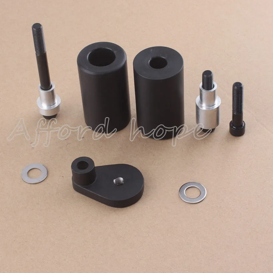 For Suzuki GSX-R 600 750 2000-2003 Motorcycle Delrin Frame Slider Anti Crash Frame Falling Protectors Parts Caps Black