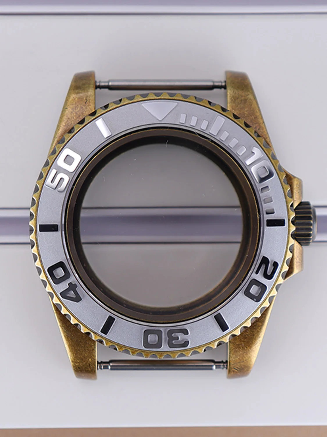 Accesorios de modificación de reloj NH35, caja de acero inoxidable de 40MM para yate, Compatible con movimiento NH35/NH36 de 28,50mm