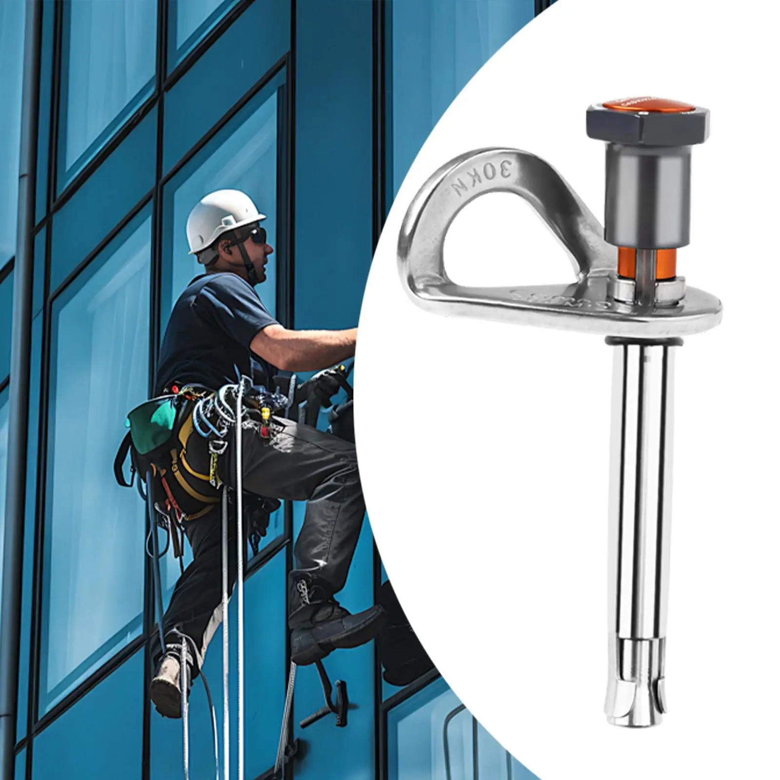 

Climbing Holds Anchor for Climb Train High Worker Outdoor Sports