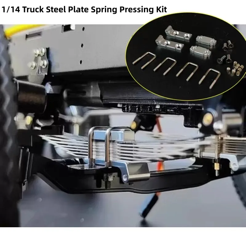 Pressing Plate U-shaped Screw Suspension Shock-absorbing Installation for Tamiya 1/14 RC Truck Scania Actros Volvo MAN King Part