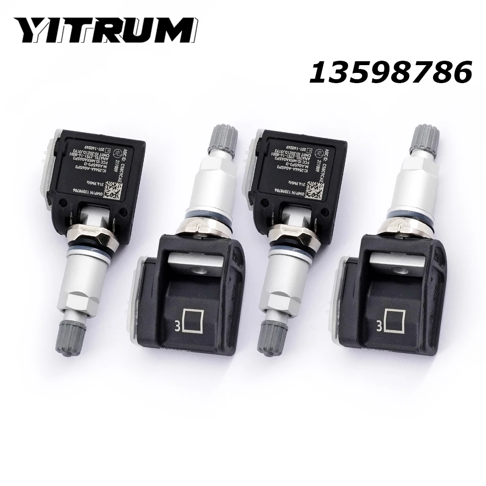 YITRUM 13598786 For Cadillac ATS STS XTS SRX Chevrolet Equinox Malibu Cruze Yukon Buick Enclave LaCrosse Car TPMS Tire Sensor