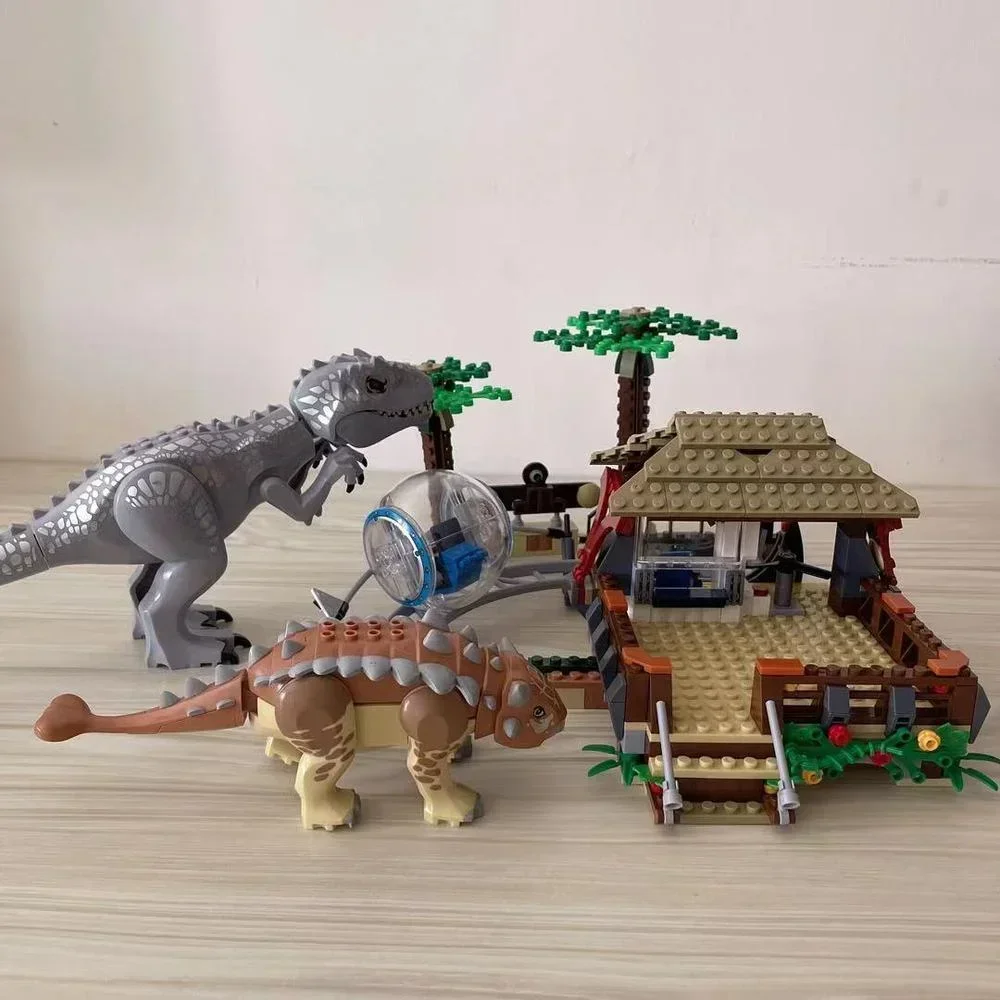 New Jurassic World Dinosaur Set 11580 10928 11337 10925 TBuilding Blocks Brick Toys Gift for Children