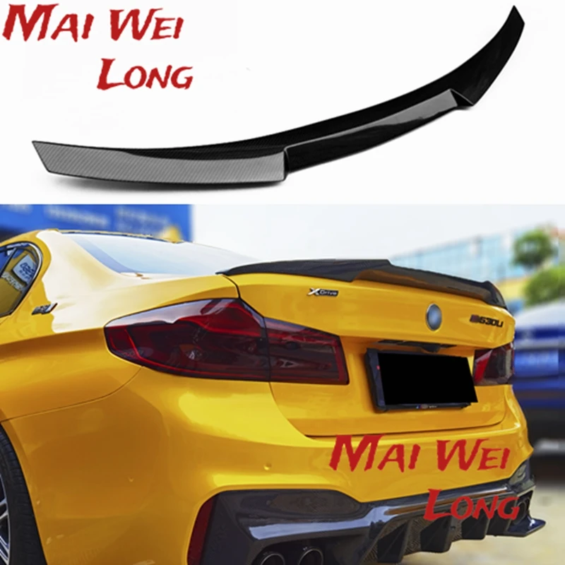 

Спойлер из углеродного волокна для Bmw 5 серии G38 G30 2018 2019 2020 2021 Cs Mp M5, модифицированное заднее хвостовое крыло