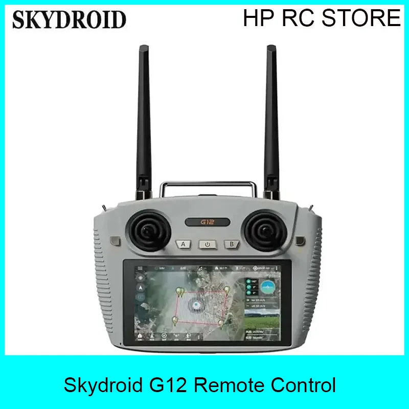 

Skydroid G12 Remote Control, 5.5 Inch 1080P HD Display with 2.4GHz 5.8GHz Dual Band & 20KM Long Range Digital Image Transmission