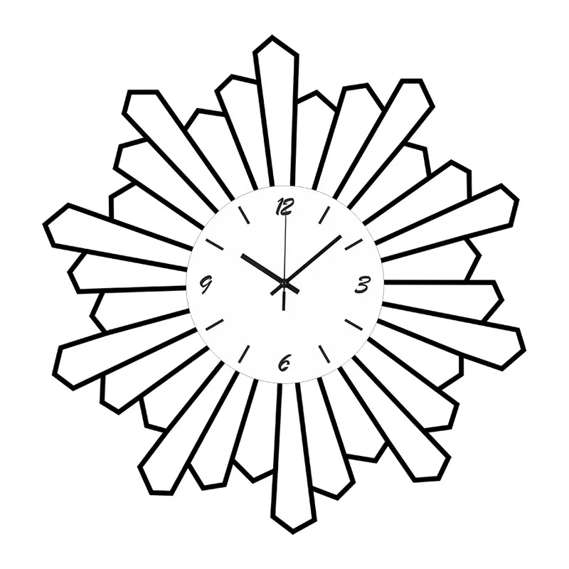 

Современные минималистичные настенные часы для гостиной, декоративные часы, бесшумные настенные часы в форме цветка.