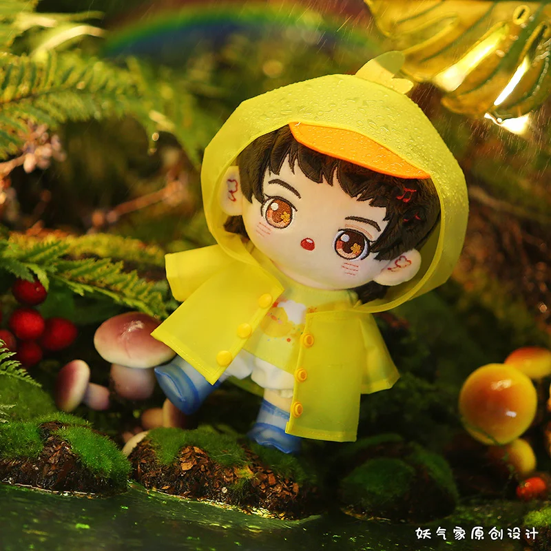 10cm cotton doll clothes Kawaii small animal raincoat series clothes pendants without attributes dolls can be worn and changed f