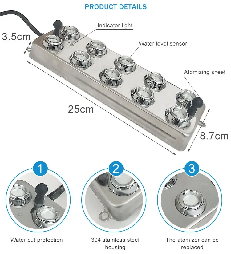 DJ-WHQ12 Fast Quick Atomizer High-Effective Humidifier for Spraying and Humidifying