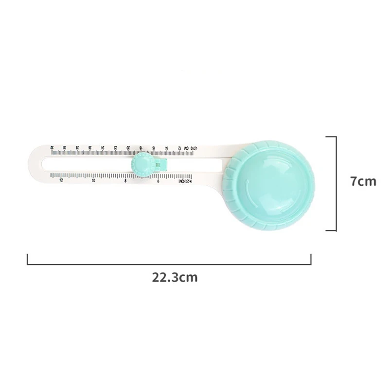 Coupe-papier rond avec positionnement périphérique, couteau à découper, taille de cercle réglable, dessin, couteaux circulaires, bricolage, machine à découper le papier