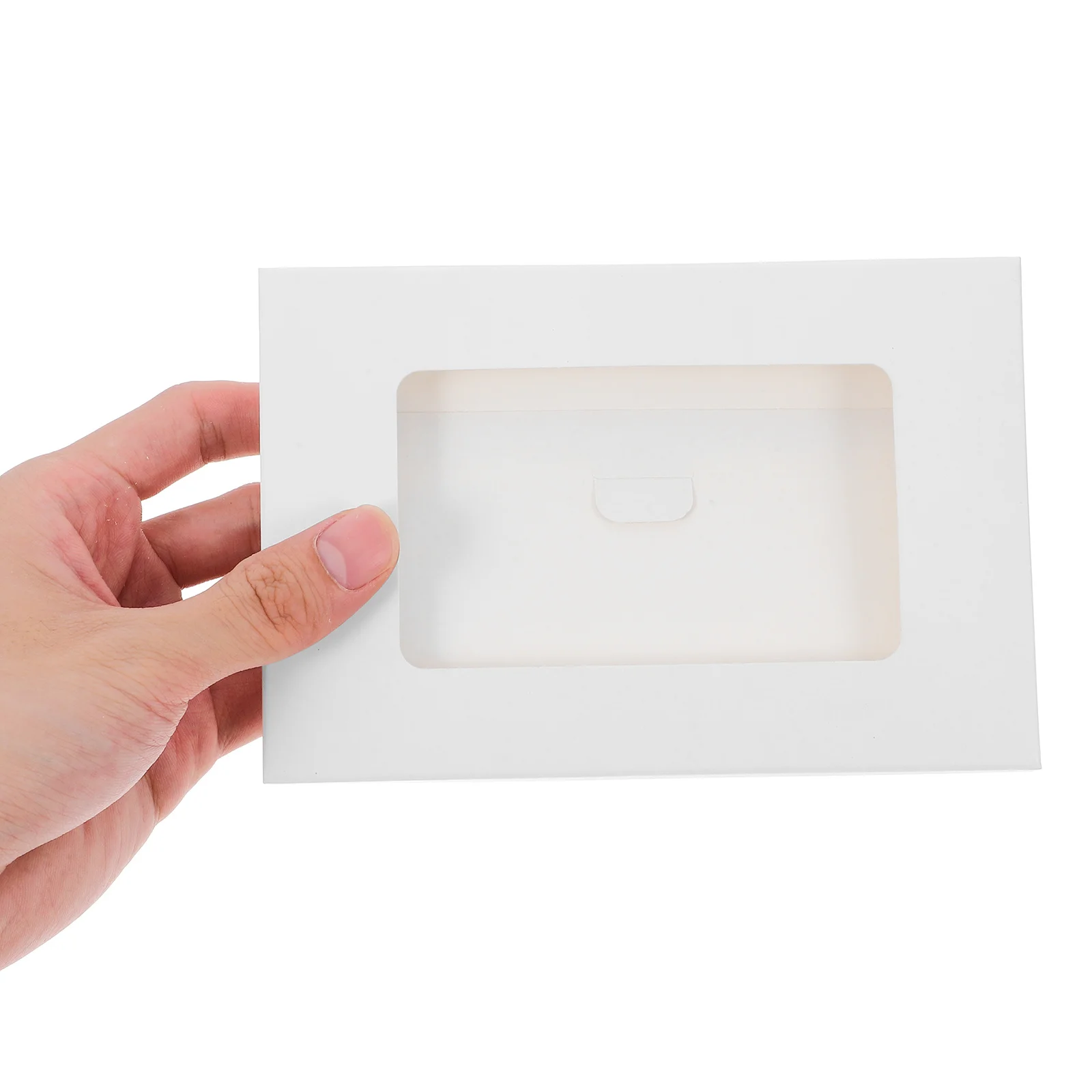 30Pcs Paper Photo Frames Postcard Boxes DIY Full Window Envelopes Craft Picture Frames for Gifting Family Sharing