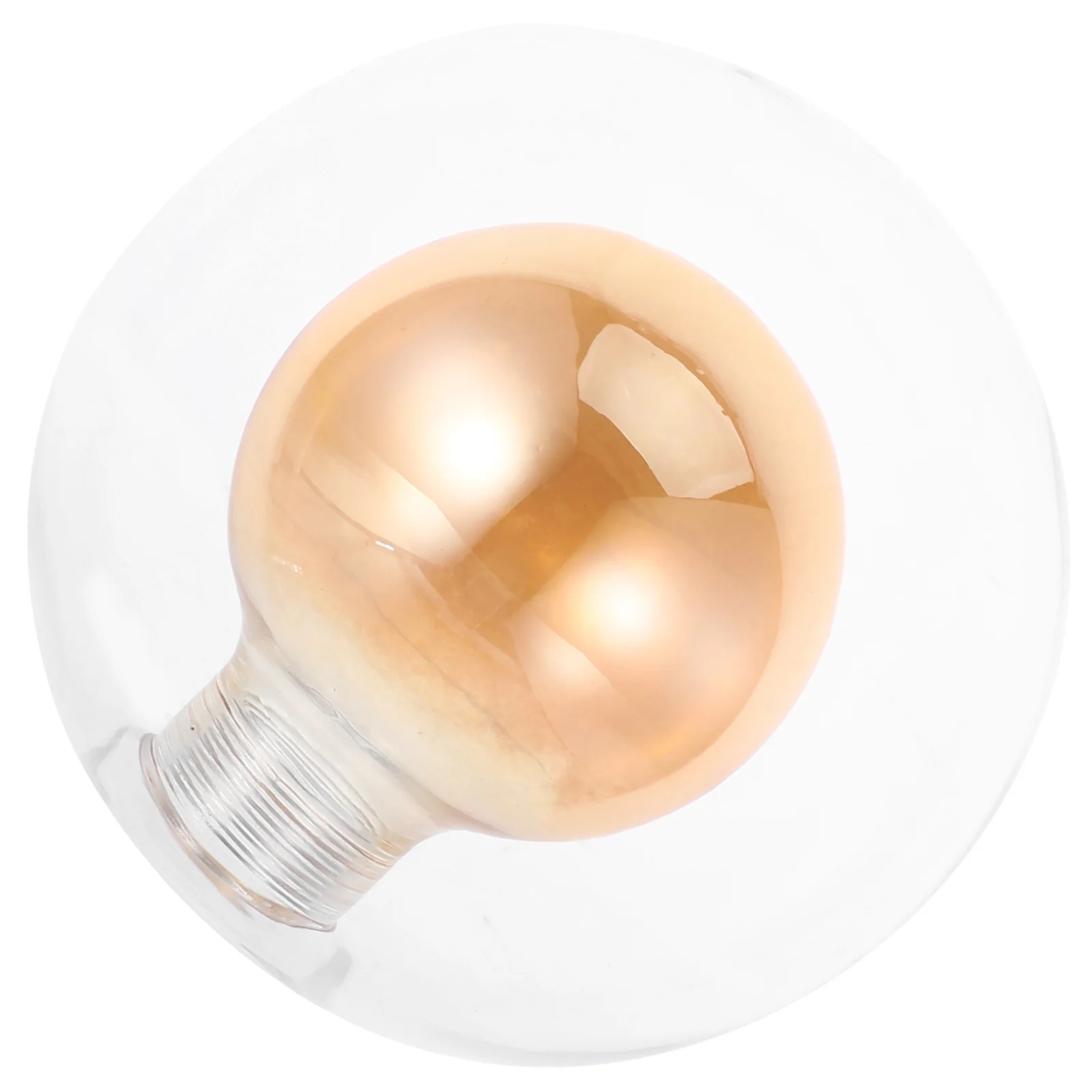 Double Layer Clear Glass Globe Lampshade Round Transparent Cover for Living Room Ceiling Light Replacement Modern Decorative