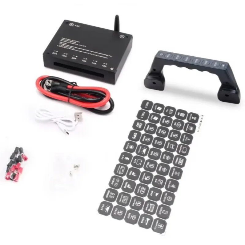 6-Gang Switch Panel With Handle Professional 4x4 Offroad Modified 12V/24V DC Wireless Car Switch Panel for Great Wall Tank 300