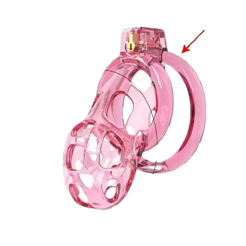 New Super Soft Cobra Chastity Cage Penis Abstinence Bondage Cock Cage with 6 Size Rings Catheter Sissy Gay Male Sex Toys 18