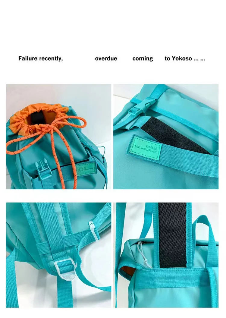 2023 casual new backpack computer bag street Skateboard bag climb bag high-capacity water repellent student travel bag