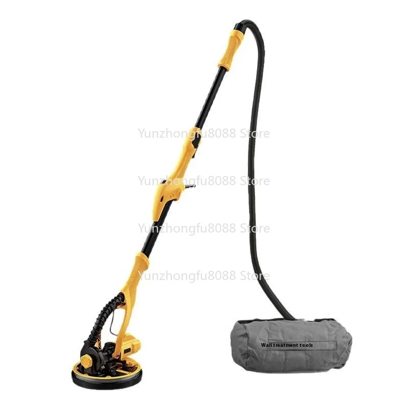 220V Double Lamp Wall Belt Sander Long Handle DIY Polishing Machine for Metal, Sandpaper, Putty, Grinding Tool